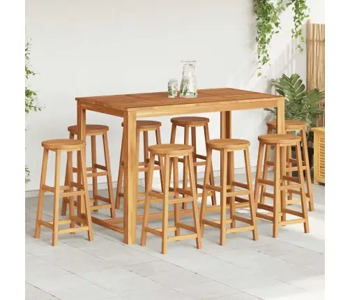 Bāra Krēsli, 8 Gab., Akācijas Masīvkoks Vidaxl