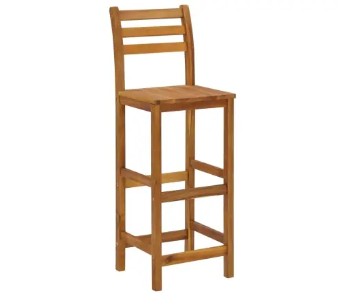 Bāra Krēsli, 6 Gab., Akācijas Masīvkoks Vidaxl