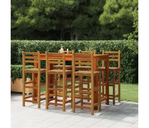 Bāra Krēsli, 6 Gab., Akācijas Masīvkoks Vidaxl