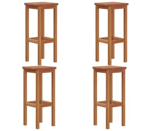 Bāra Krēsli, 4 Gab., Akācijas Masīvkoks Vidaxl