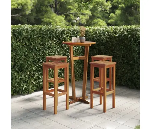 Bāra Krēsli, 4 Gab., Akācijas Masīvkoks Vidaxl