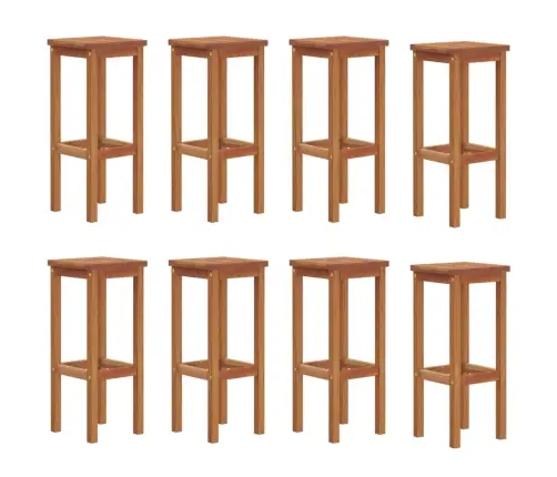 Bāra Krēsli, 8 Gab., Akācijas Masīvkoks Vidaxl