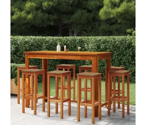 Bāra Krēsli, 8 Gab., Akācijas Masīvkoks Vidaxl