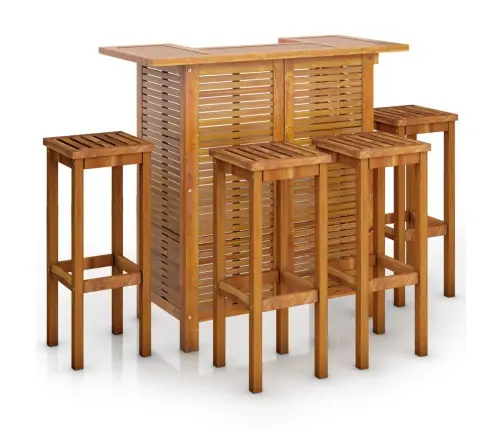 5-Osaline Aia Baarikomplekt, Akaatsiapuit