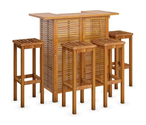 5-Osaline Aia Baarikomplekt, Akaatsiapuit