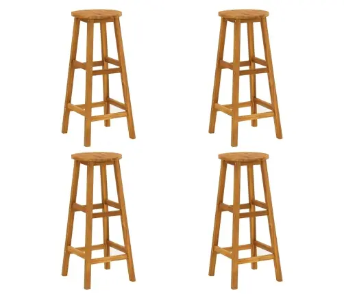 Sodo Baro Baldų Komplektas, 5 Dalių, Akacijos Medienos Masyvas