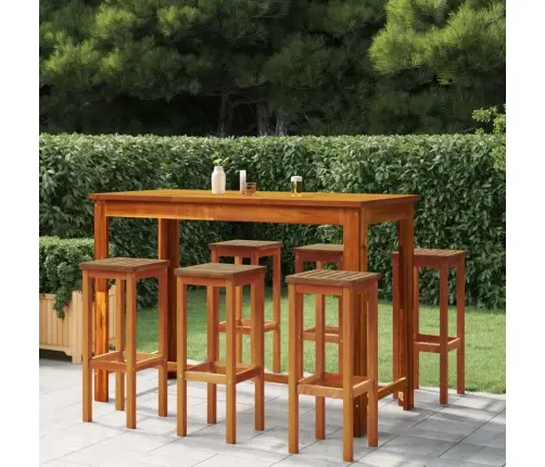 7-Osaline Aia Baarikomplekt Akaatsiapuit