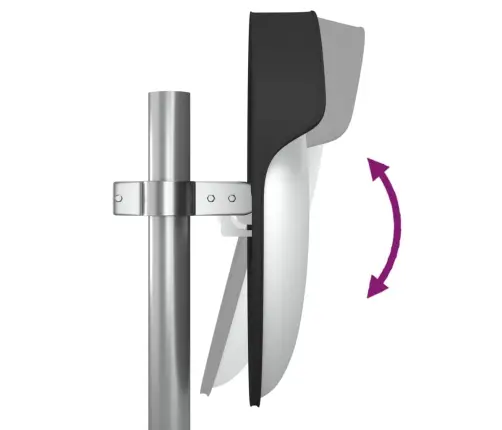 Kumer Õue Liikluspeegel Must Ø45 Cm Polükarbonaat