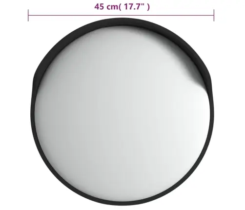 Kumer Õue Liikluspeegel Must Ø45 Cm Polükarbonaat