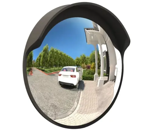 Kumer Õue Liikluspeegel Must Ø60 Cm Polükarbonaat