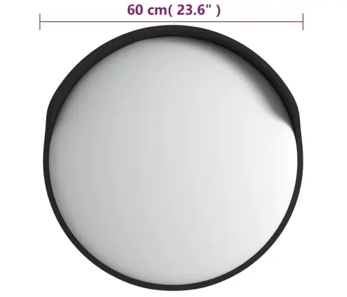 Kumer Õue Liikluspeegel Must Ø60 Cm Polükarbonaat