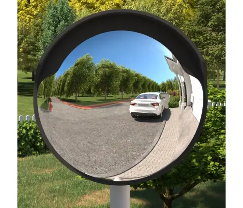 Kumer Õue Liikluspeegel Must Ø60 Cm Polükarbonaat