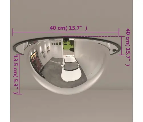 Täiskupliga Liikluspeegel Ø 40 Cm Akrüülist