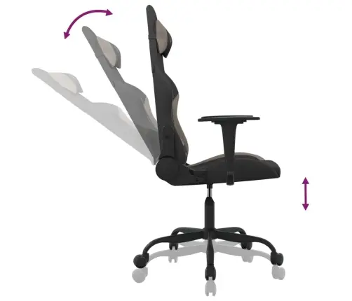 Massaažiga Mänguritool, Must Ja Pruunikashall, Kangas