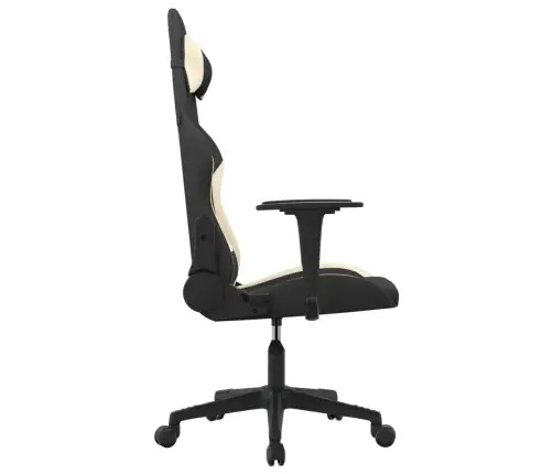 Massaažiga Mänguritool, Must Ja Kreemjas, Kangas