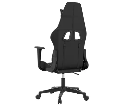 Masažinė Žaidimų Kėdė, Juodos Ir Pilkos Spalvos, Dirbtinė Oda