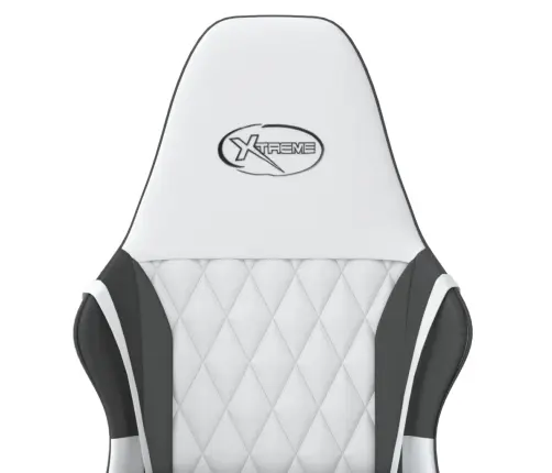 Masāžas Datorspēļu Krēsls, Balta Un Melna Mākslīgā Āda Vidaxl