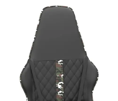 Masažinė Žaidimų Kėdė, Kamufliažinė Ir Juoda, Dirbtinė Oda Masažinė Žaidimų Kėdė, Kamufliažinė Ir Juoda, Dirbtinė Oda