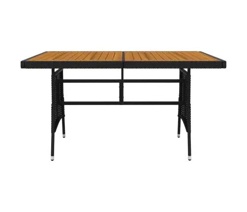 Lauko Valgomojo Komplektas, 5 Dalių, Juodas, Poliratanas