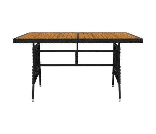 7-Daļīgs Dārza Mēbeļu Komplekts, Melna Pe Rotangpalma Vidaxl