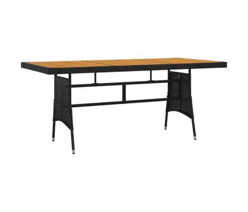 7-Daļīgs Dārza Mēbeļu Komplekts, Melna Pe Rotangpalma Vidaxl