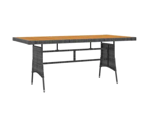 Lauko Valgomojo Baldų Komplektas, 9 Dalių, Pilkas, Poliratanas