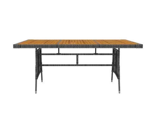 Lauko Valgomojo Baldų Komplektas, 9 Dalių, Pilkas, Poliratanas