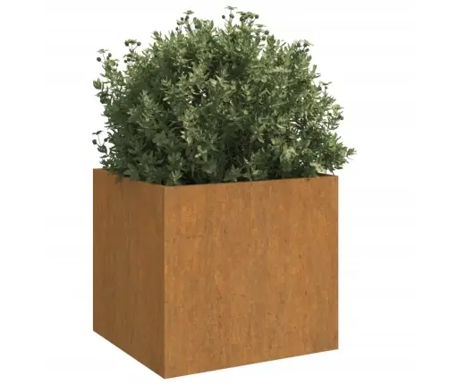 Dārza Puķu Kaste, 42X40X39 Cm, Kortena Tērauds Vidaxl