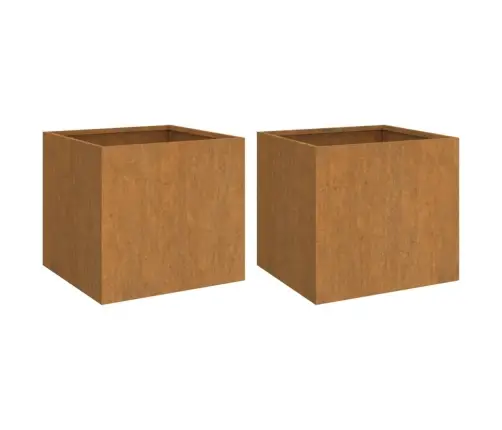 Taimekast, 2 Tk, 42X40X39 cm Corten Teras