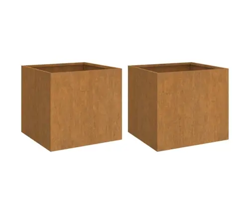 Taimekast, 2 Tk, 49X47X46 cm Corten Teras
