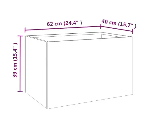 Lovelis, 62X40X39cm Corten Plienas