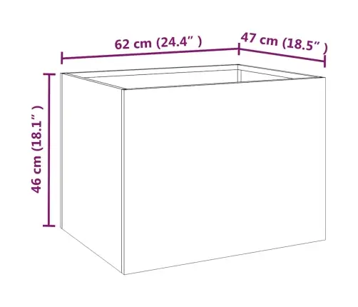 Lovelis, 62X47X46cm Corten Plienas
