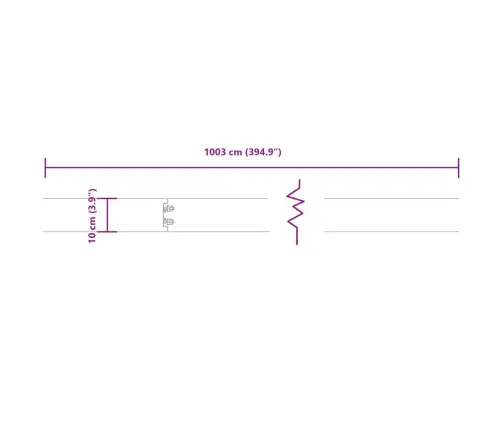 Murupiirded 10 Tk, 10X103 cm Painduv Corten Teras
