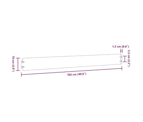 Zālāju Apmales, 50 Gab., 10X103 Cm, Elastīgs Kortena Tērauds Vidaxl