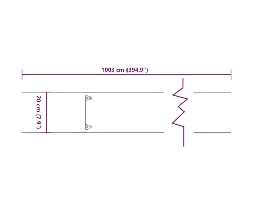 Murupiirded 10 Tk, 20X103 cm Painduv Corten Teras