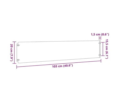Murupiirded 10 Tk, 20X103 cm Painduv Corten Teras