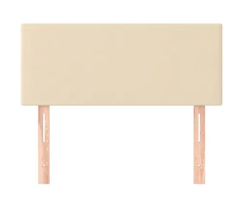 Gultas Galvgalis, 80X5X78/88 Cm, Krēmkrāsas Audums Vidaxl