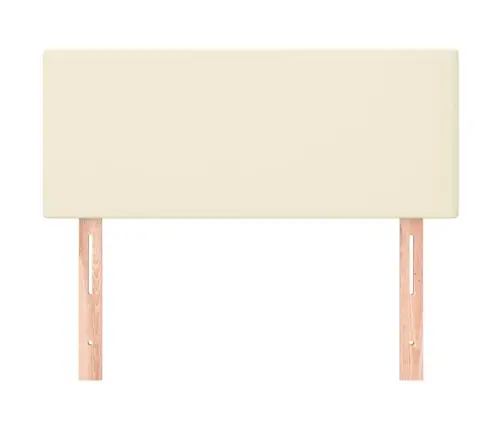 Gultas Galvgalis, 80X5X78/88 Cm, Krēmkrāsas Mākslīgā Āda Vidaxl Gultas Galvgalis, 80X5X78/88 Cm, Krēmkrāsas Mākslīgā Āda Vidaxl