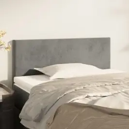 Gultas Galvgalis, 80X5X78/88 Cm, Gaiši Pelēks Samts Vidaxl