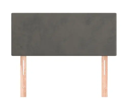 Gultas Galvgalis, 80X5X78/88 Cm, Tumši Pelēks Samts Vidaxl