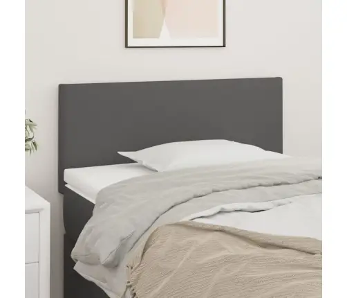 Gultas Galvgalis, 90X5X78/88 Cm, Pelēka Mākslīgā Āda Vidaxl