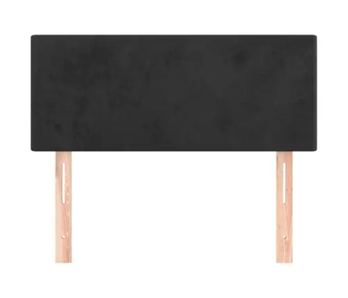 Gultas Galvgalis, 90X5X78/88 Cm, Melns Samts Vidaxl