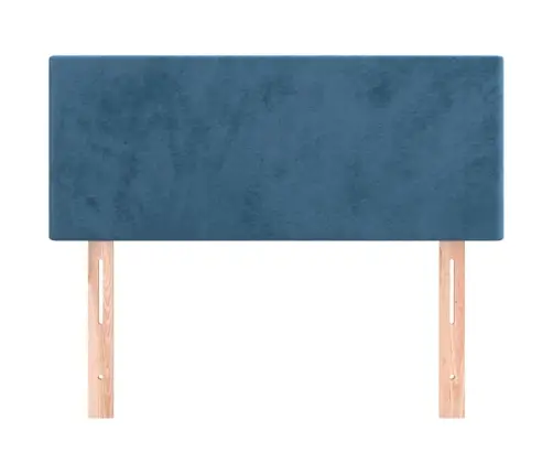Gultas Galvgalis, 90X5X78/88 Cm, Tumši Zils Samts Vidaxl