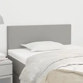 Gultas Galvgalis, 100X5X78/88 Cm, Gaiši Pelēks Audums Vidaxl