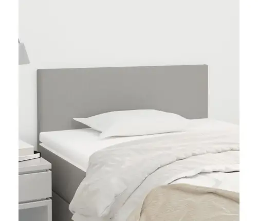 Gultas Galvgalis, 100X5X78/88 Cm, Gaiši Pelēks Audums Vidaxl