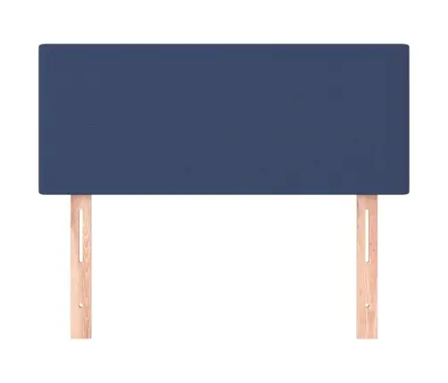 Gultas Galvgalis, 100X5X78/88 Cm, Zils Audums Vidaxl