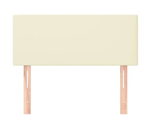 Voodipeats, Kreemjas, 100X5X78/88 cm Kunstnahk