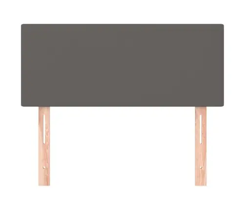 Gultas Galvgalis, 100X5X78/88 Cm, Pelēka Mākslīgā Āda Vidaxl