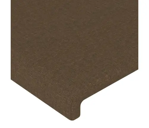 Gultas Galvgaļi, 2 Gab., 80X5X78/88 Cm, Tumši Brūns Audums Vidaxl