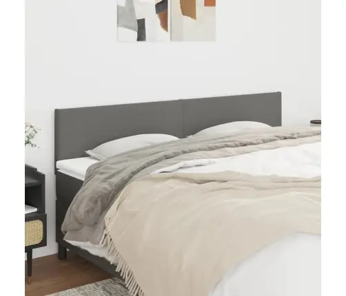 Gultas Galvgaļi, 2 Gab., 90X5X78/88 Cm, Tumši Pelēks Audums Vidaxl Gultas Galvgaļi, 2 Gab., 90X5X78/88 Cm, Tumši Pelēks Audums Vidaxl